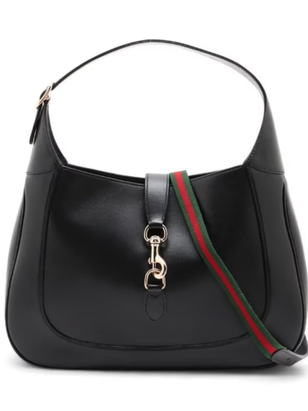 Gucci Jackie Leather Shoulder Bag Black
